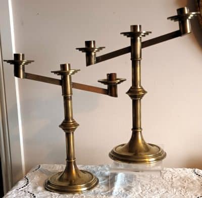 Pair Altar Candelabra 1a AA