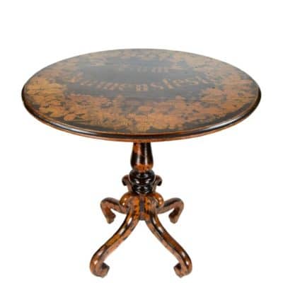 19th Century German Table-Prattework Technique