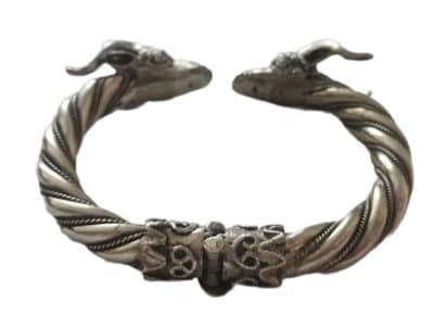 Antique Victorian Silver Ram’s Head Bracalet. Antique Bracelets 4