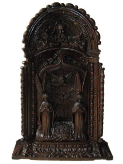 13th Century, Woodcut in Oak Altar. Antique Art 3