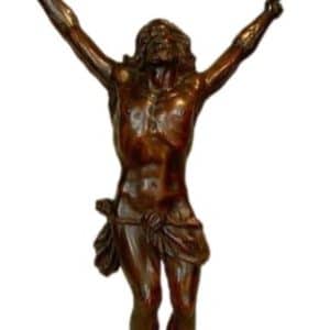 18th Century French Baroque Christ 18th century kist Antique Collectibles