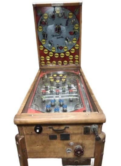 1938 Wooden BRILLANT TORERO PINBALL, Played a few times, Museum piece… Antique Collectibles 3