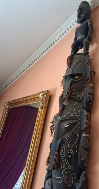 Early 19th Century TRIBAL CEREMONIAL TOTEM, JAYA IRIAN-INDONESIA, MANOKWARI Caniball… Antique Art 8