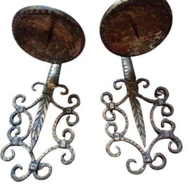 A Pair Medival Wall Candelstick - Image 2