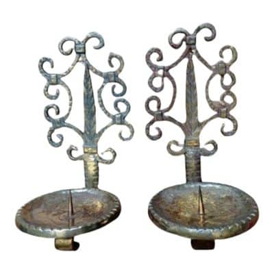 A Pair Medival Wall Candelstick