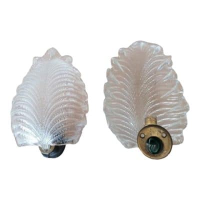 A Pair MURANO 1970s Glass Wall Light, Barovier… Antique Furniture 3