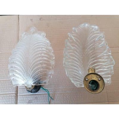 A Pair MURANO 1970s Glass Wall Light, Barovier… Antique Furniture 7