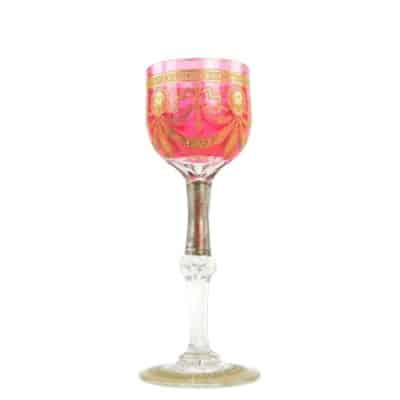 Antique French Glass Wine, SAINT LOUIS Company. Antique Glassware 7