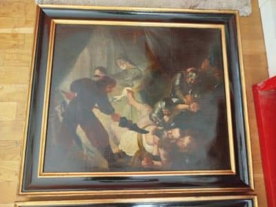 19th Century a Pair Painting a Wiena Scool, Oil on Canvas. Antique Art 4