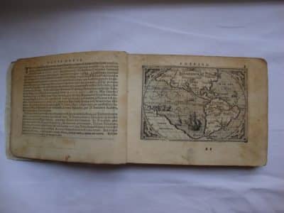 16th Century ORTELIUS ABRAHAM – MICHAEL COIGNET Martinime Carte-Atlas, RARE!!! Antique Art 16