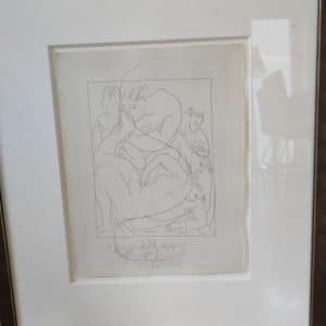 Pablo Picasso With Certificate Antique Art