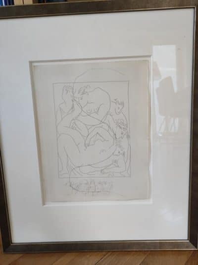 Pablo Picasso With Certificate Antique Art 3