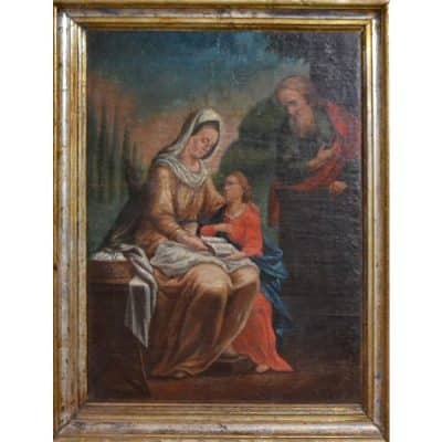 19th Century Oil on Canvas, Framed. Antique Art 3