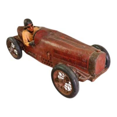 Vintage Large Model of Bugatti Grand Prix 1934 Antique Collectibles 3