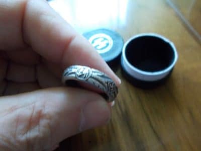 WW2 German SS Silver Ring With Box Antique Collectibles 5