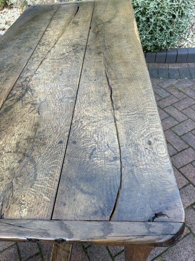 18th Century Oak Refectory Farmhouse Dining Table 18th century Antique Furniture 11