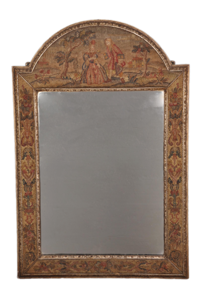 Antique Needlework Mirror Antique Furniture 3