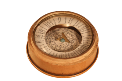 19th Century Magnetic Dial Sundial Compass Antique Nautical 3