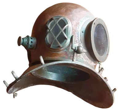 Antique JAPANESE Divers Marine Helmet Antique Collectibles 4