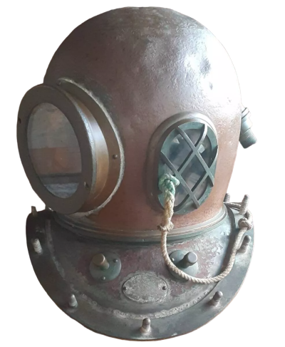 Antique JAPANESE Divers Marine Helmet Antique Collectibles 8