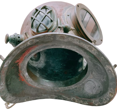 Antique JAPANESE Divers Marine Helmet Antique Collectibles 6