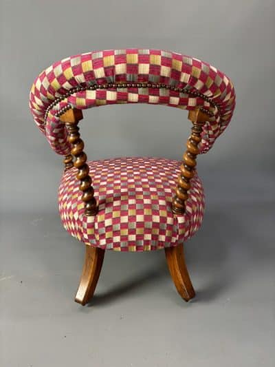 Late Victorian Walnut Easy Chair - Image 9