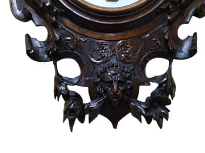 19th Century French Carved Wall Clock Antique Clocks 7