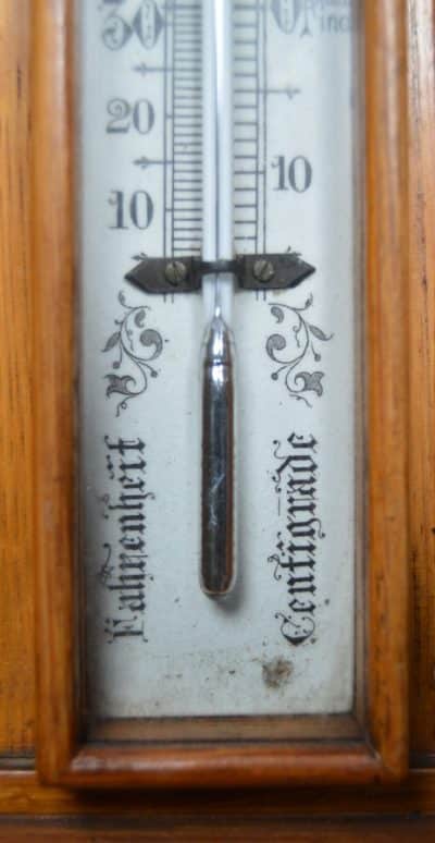 Victorian Oak Barometer By W Watson & Sons SAI3529 oak Antique Barometers 14