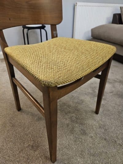 MUSTARD COLOUR RETRO CHAIR Antique Chairs 9