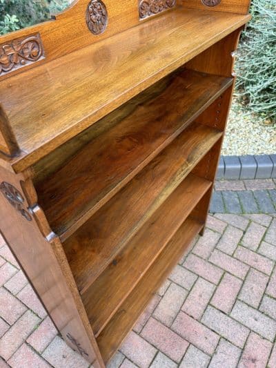 Arts & Crafts Walnut Bookcase c1910 Arts & Crafts Bookcase Antique Bookcases 13