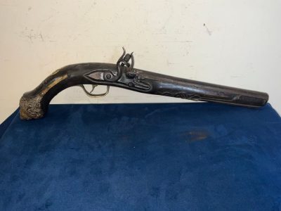 FLINTLOCK PISTOL CONTINENTAL Antique Guns 3