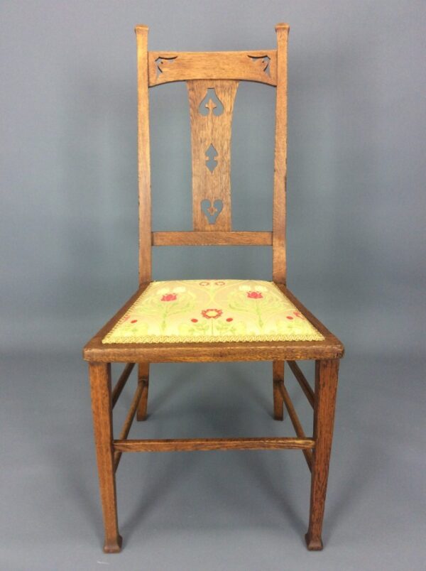 Set of Eight Arts & Crafts Dining Room Chairs Arts and Crafts Antique Chairs 4