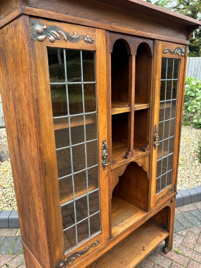 Arts & Crafts Bookcase Cabinet Arts & Crafts Antique Bookcases 5