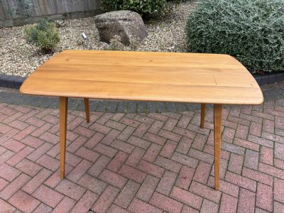 Mid Century Ercol Plank Dining Table dining table Antique Furniture 4