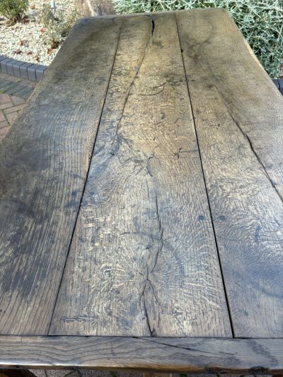 18th Century Oak Refectory Farmhouse Dining Table 18th century Antique Furniture 10