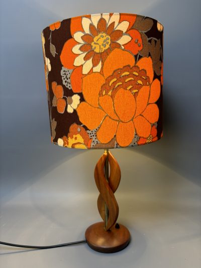 Mid Century Teak Table Lamp lighting Antique Lighting 3