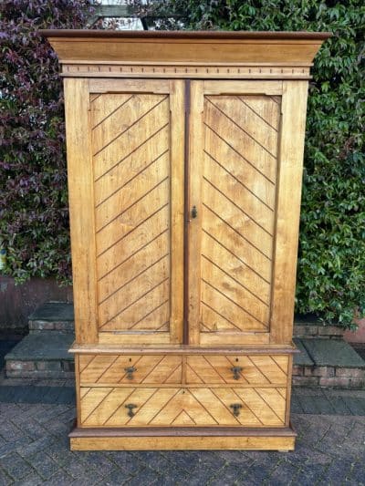 Gothic Revival Wardrobe c1890 Bedroom Furniture Antique Furniture 3