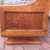 Arts & Crafts Cotswold School Oak Panelled Settle - Image 9