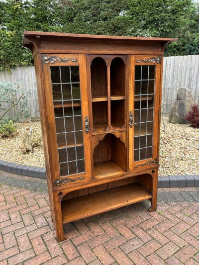 Arts & Crafts Bookcase Cabinet Arts & Crafts Antique Bookcases 3