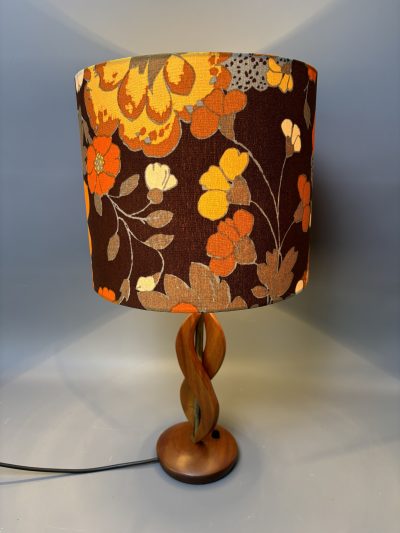 Mid Century Teak Table Lamp lighting Antique Lighting 8