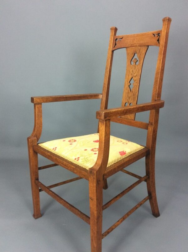 Set of Eight Arts & Crafts Dining Room Chairs Arts and Crafts Antique Chairs 7