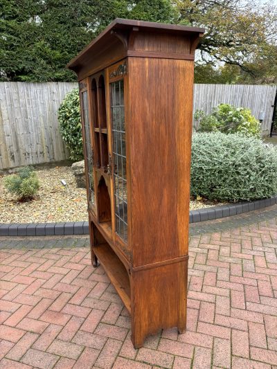 Arts & Crafts Bookcase Cabinet Arts & Crafts Antique Bookcases 12