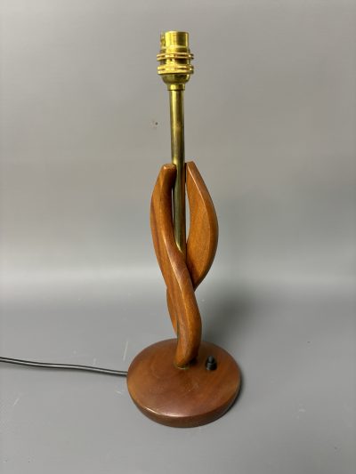 Mid Century Teak Table Lamp lighting Antique Lighting 4