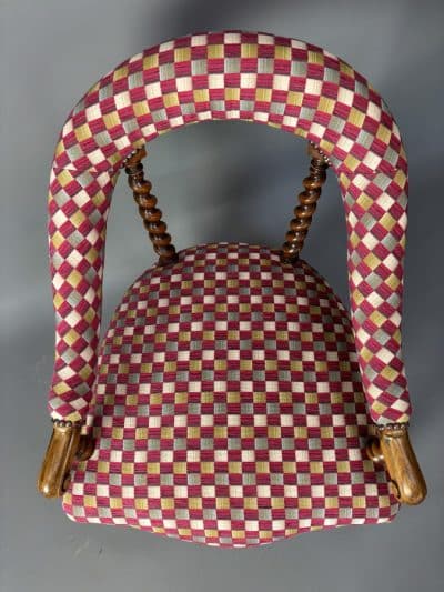 Late Victorian Walnut Easy Chair - Image 6