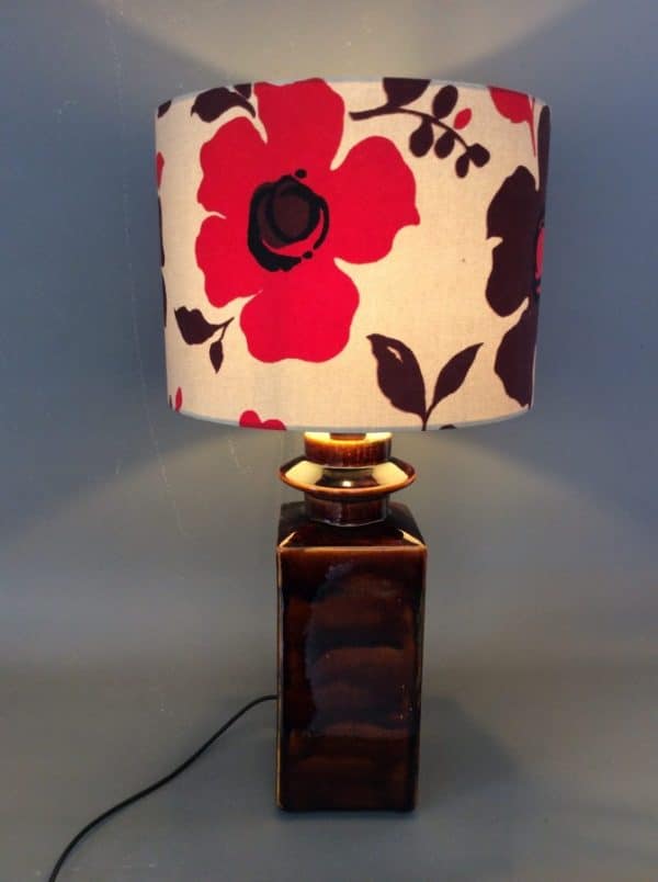 Large Mid Century Studio Pottery Table Lamp lighting Antique Collectibles 3