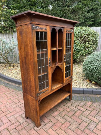 Arts & Crafts Bookcase Cabinet Arts & Crafts Antique Bookcases 4