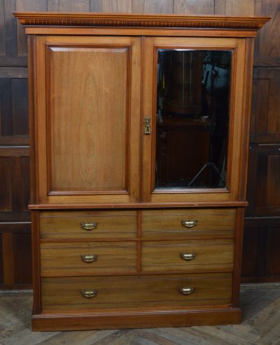 Edwardian Walnut Linen Press SAI3524 Antique, Walnut, Antique Cabinets 3