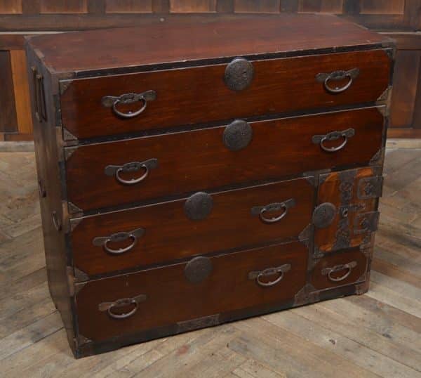 Japanese Elm Wood Tansu Chest SAI2919 TANSU Antique Draws 12