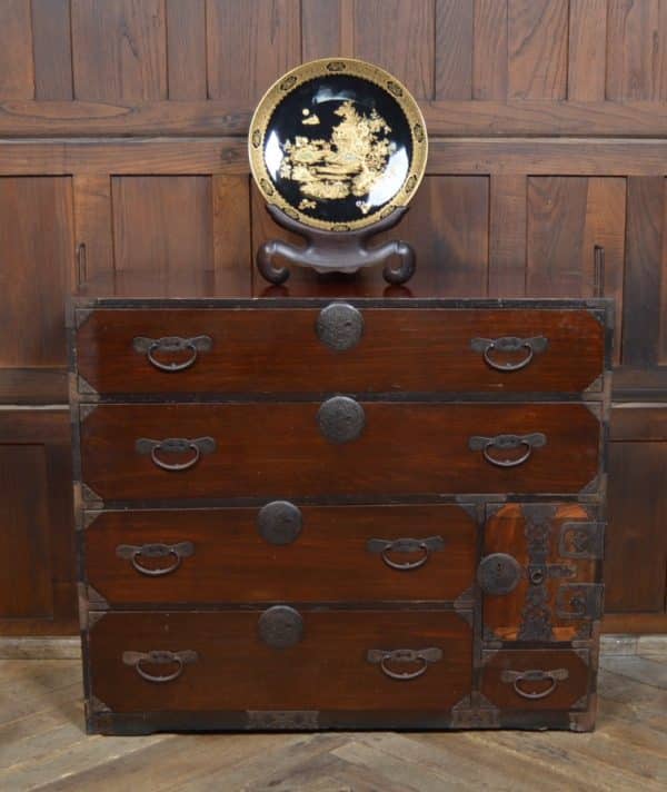 Japanese Elm Wood Tansu Chest SAI2919 TANSU Antique Draws 3