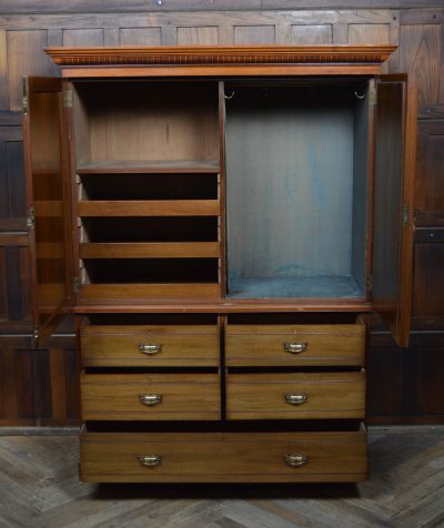 Edwardian Walnut Linen Press SAI3524 Antique, Walnut, Antique Cabinets 7